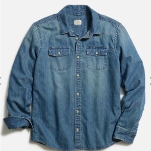 ⚓️ MARINE LAYER [NWT] Men’s Button-Down Long Sleeve Classic Denim Shirt in SMALL